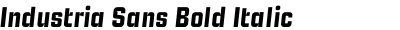Industria Sans Bold Italic